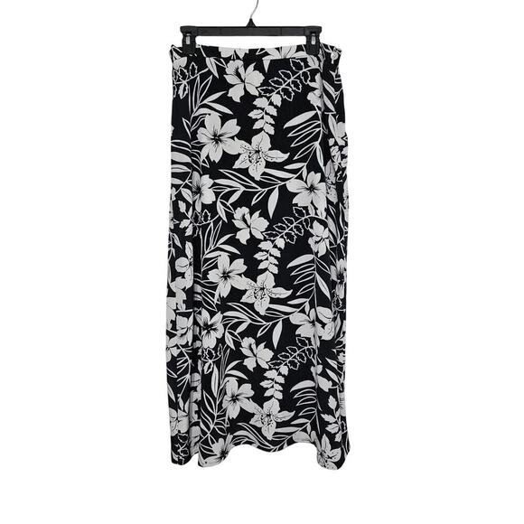 Vintage Evan Picone Floral Hawaiian Print Maxi Skirt Size 12 Vacation Vibes - Picture 1 of 6